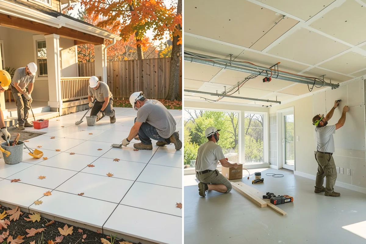 Pavilion Construction in Kent, King County, WA - Map the pavilion footprint against your patio and utilities