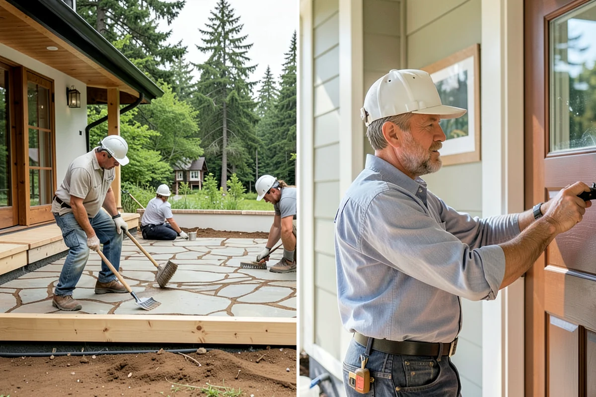 Pavilion Construction in Lakewood, Pierce County, WA - Map the pavilion footprint against your patio and utilities