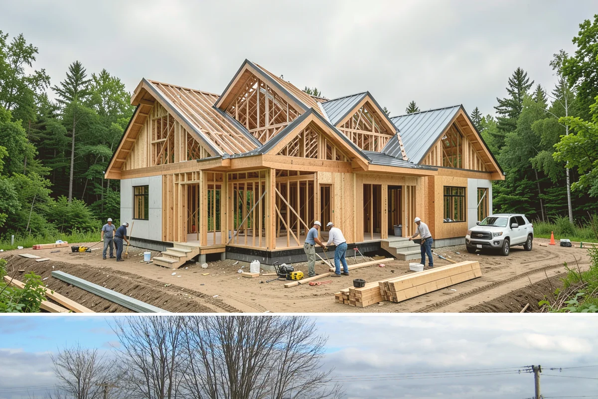 Pavilion Construction in Langley, Island County, WA - Breaking ground in the drier summer months keeps footing work and roofing on schedule before winter storms.
