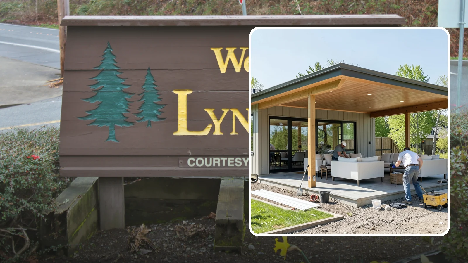 Pavilion Construction in Lynnwood, Snohomish County, WA - A large open-air pavilion that shelters patios, kitchens, or entertaining areas beneath a permanent, engineered roof.