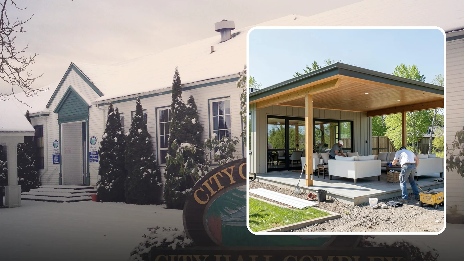 Pavilion Construction in Pacific, King County, WA - A large open-air pavilion that shelters patios, kitchens, or entertaining areas beneath a permanent, engineered roof.