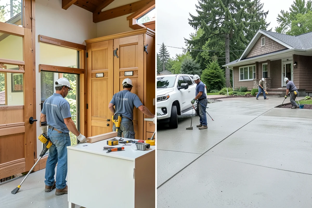 Pavilion Construction in Pacific, King County, WA - Map the pavilion footprint against your patio and utilities