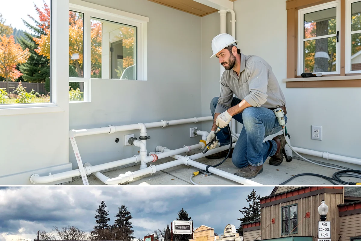 Pavilion Construction in Roy, Pierce County, WA - Breaking ground in the drier summer months keeps footing work and roofing on schedule before winter storms.