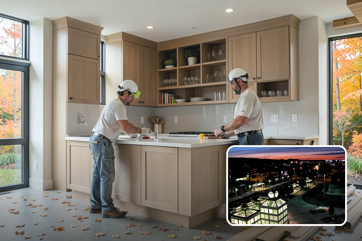Peninsula Installation in Auburn, King County, WA - Island-style benefits in tighter kitchens