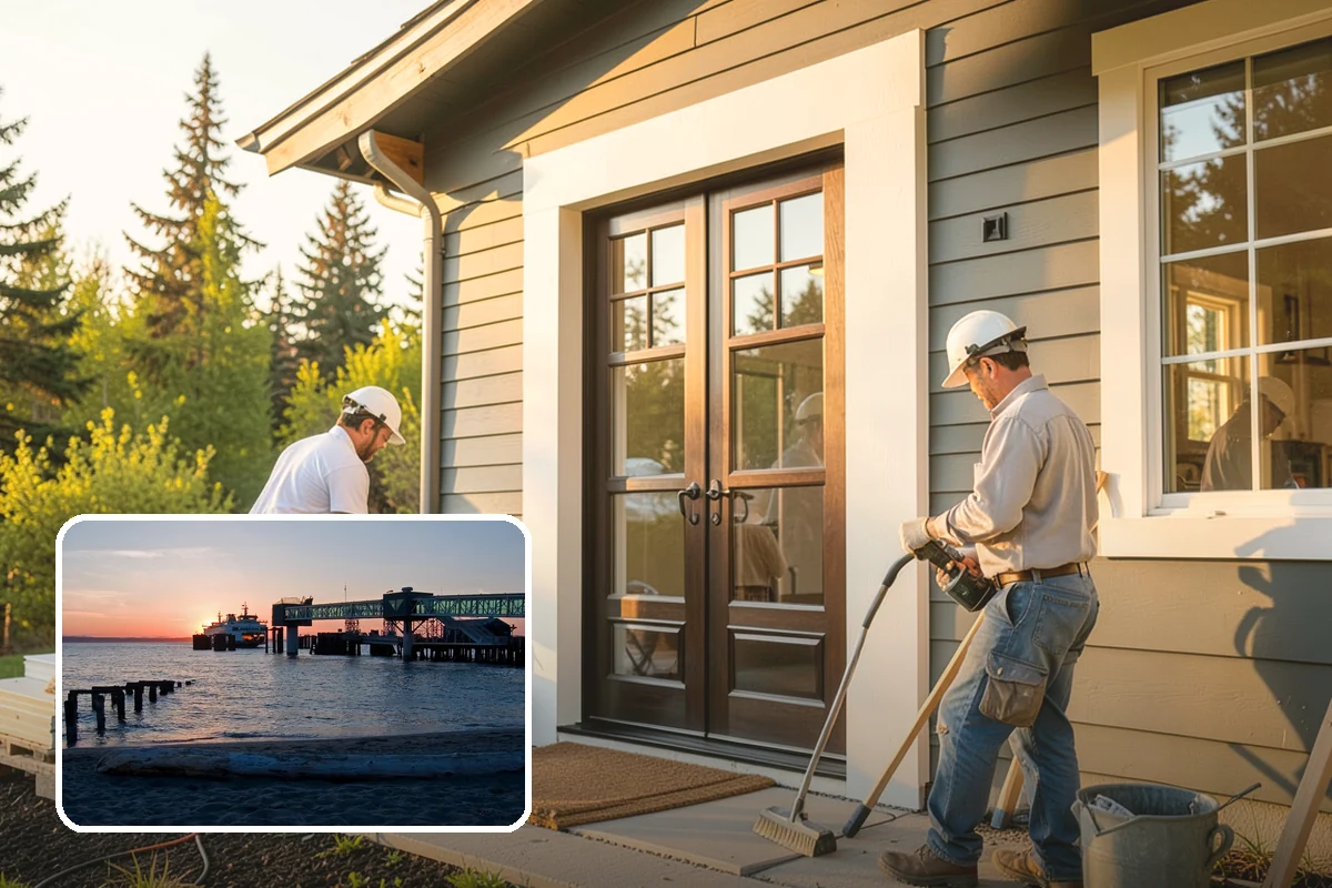 Peninsula Installation in Edmonds, Snohomish County, WA - Island-style benefits in tighter kitchens