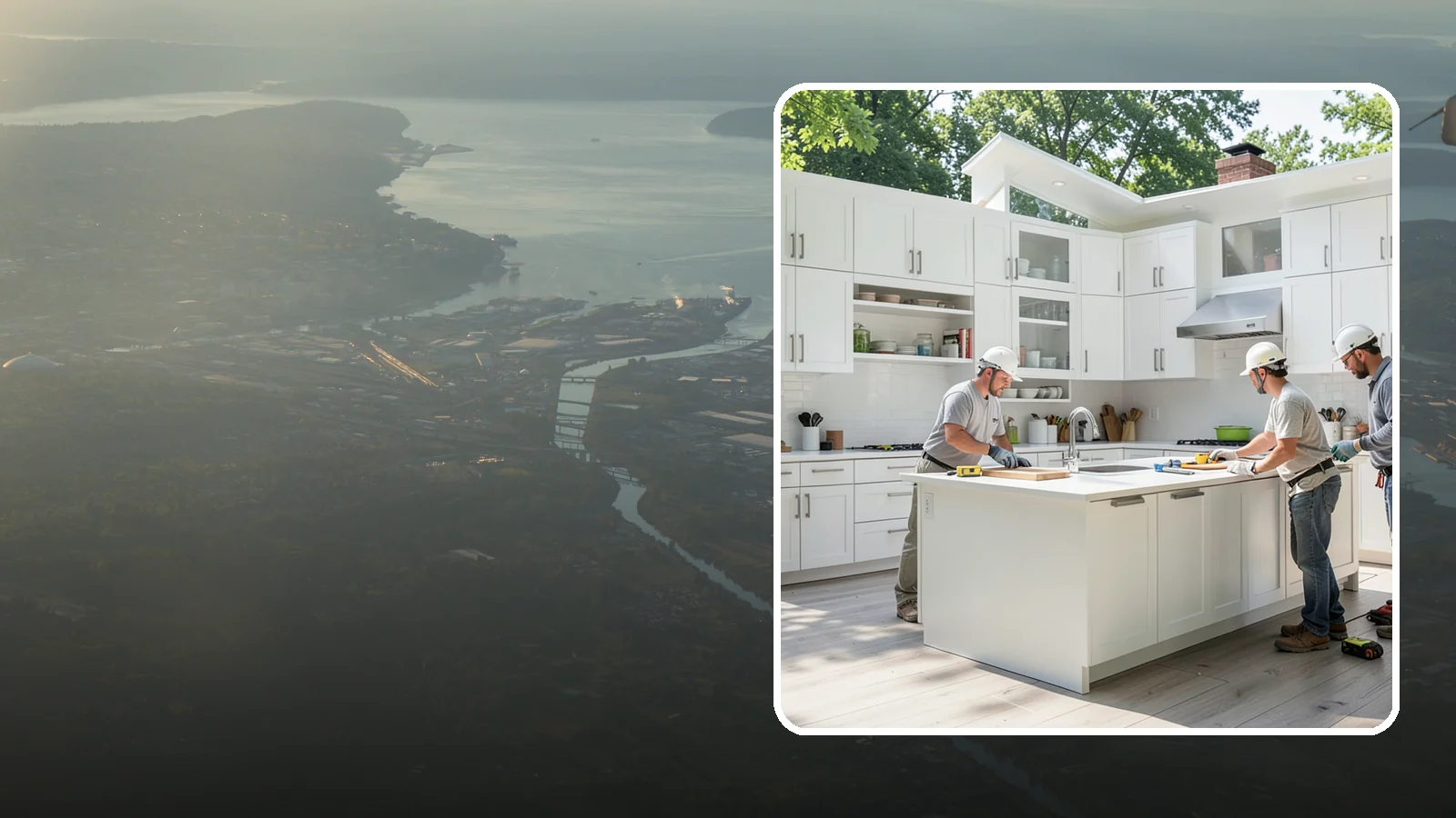 Peninsula Installation in Fife, Pierce County, WA - Installing a connected peninsula counter to add work surface and seating where a full island will not fit.