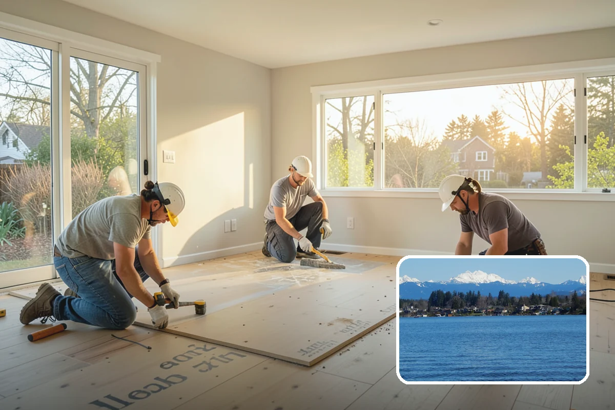 Peninsula Installation in Lake Stevens, Snohomish County, WA - Island-style benefits in tighter kitchens