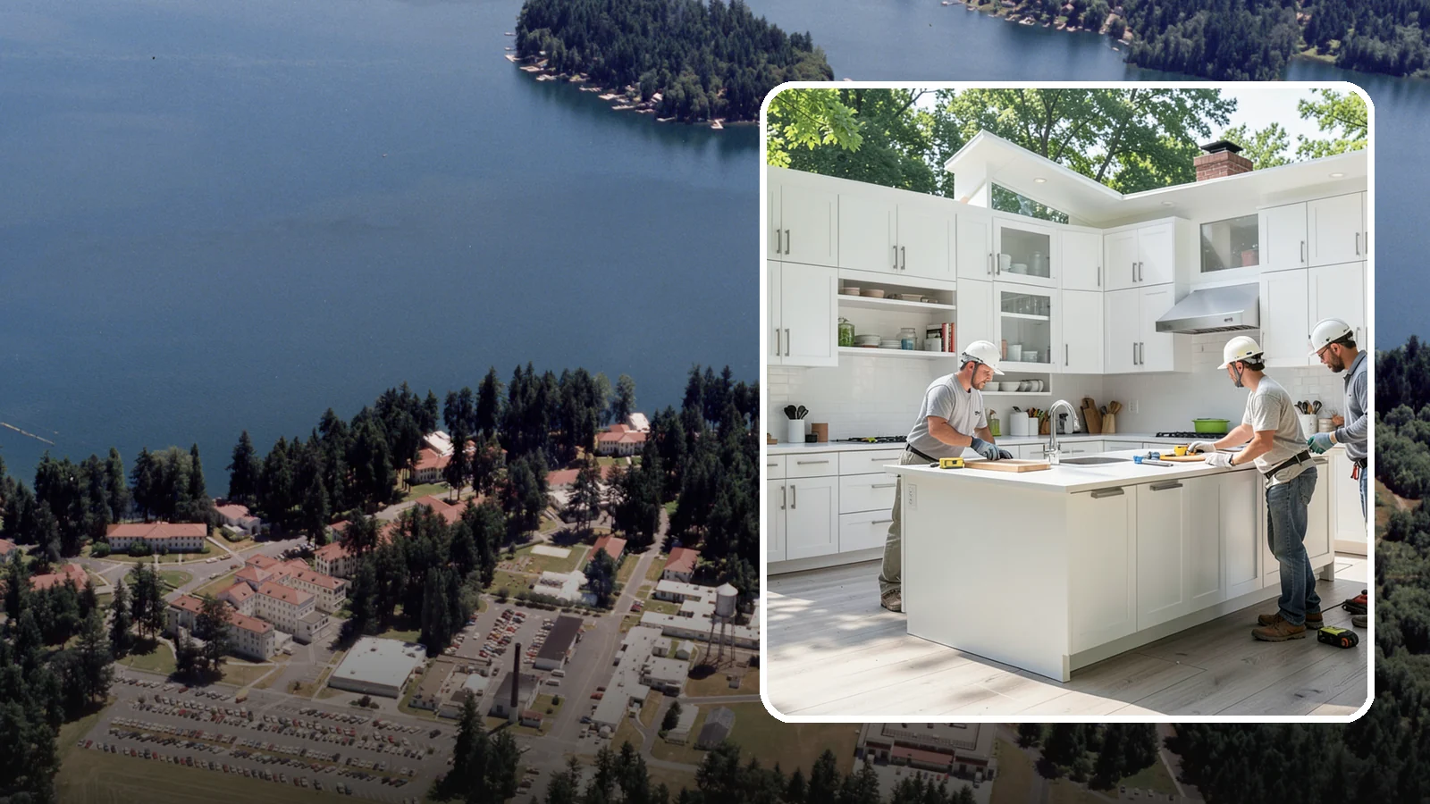 Peninsula Installation in Lakewood, Pierce County, WA - Installing a connected peninsula counter to add work surface and seating where a full island will not fit.
