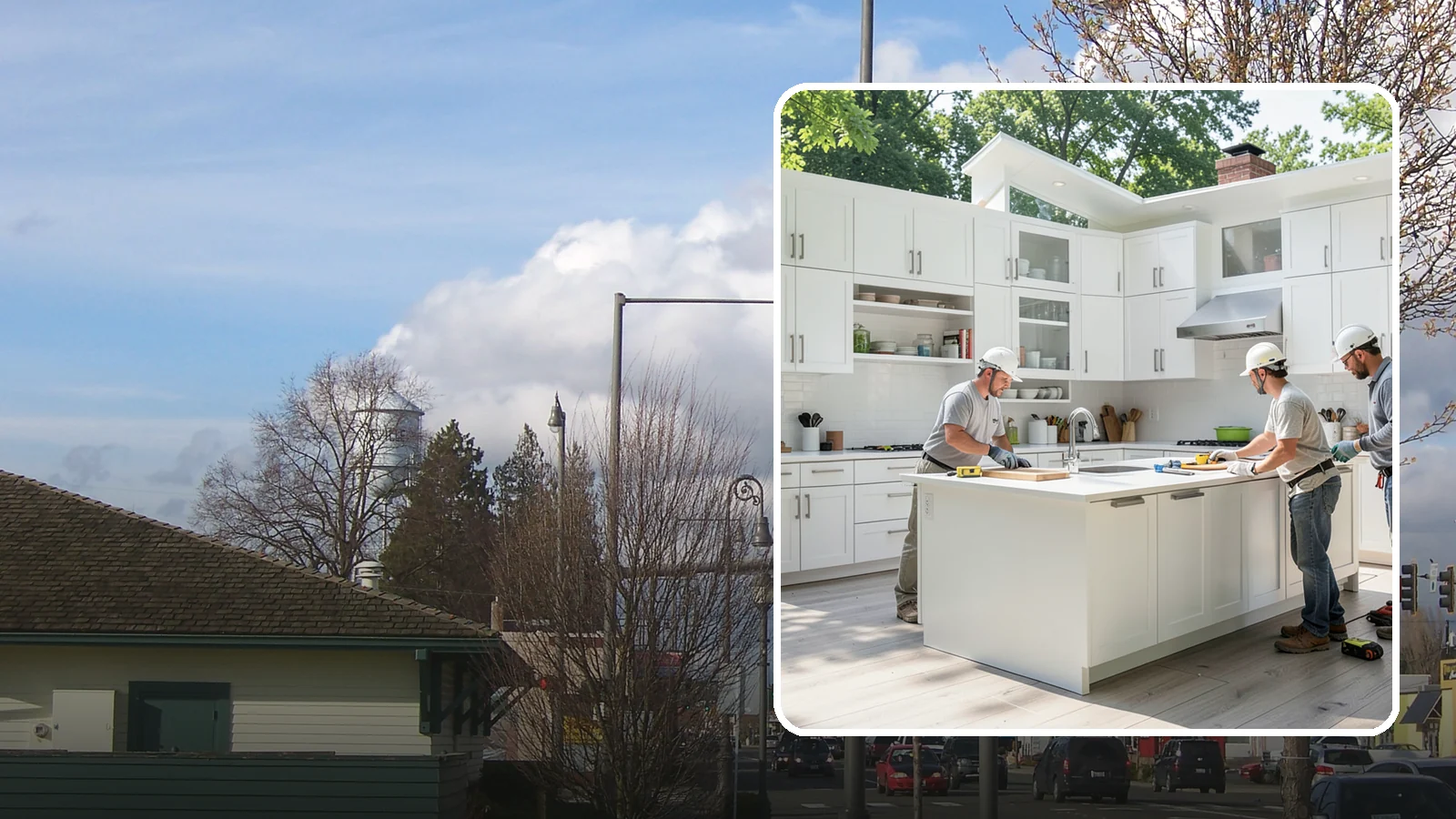 Peninsula Installation in Marysville, Snohomish County, WA - Installing a connected peninsula counter to add work surface and seating where a full island will not fit.