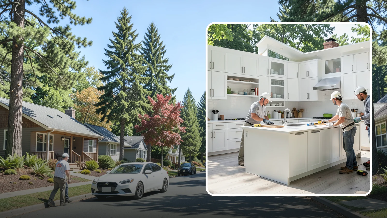 Peninsula Installation in Orting, Pierce County, WA - Installing a connected peninsula counter to add work surface and seating where a full island will not fit.