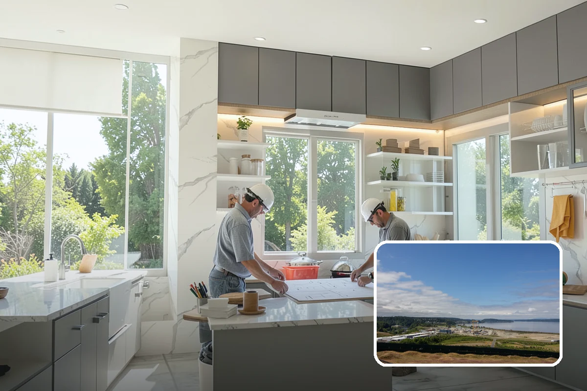 Peninsula Installation in University Place, Pierce County, WA - Island-style benefits in tighter kitchens