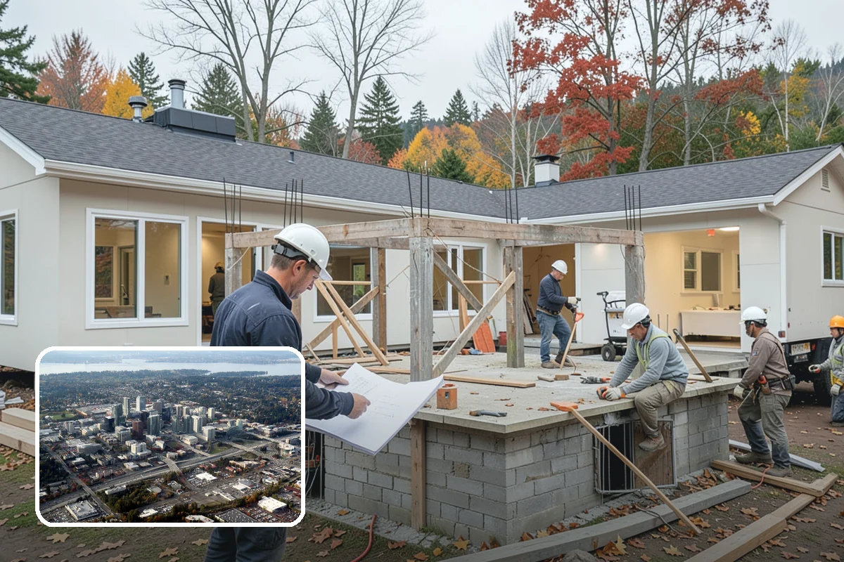 Pergola Construction in Bellevue, King County, WA - Adds defined, shaded living space to your yard