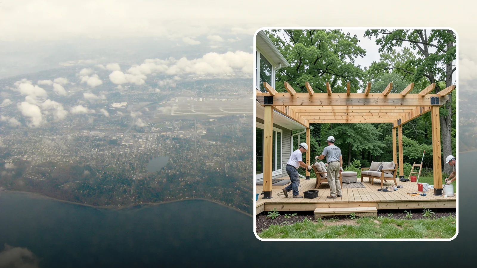 Pergola Construction in Burien, King County, WA - A custom-built pergola that defines your patio or deck with structure, shade, and year-round Pacific Northwest character.