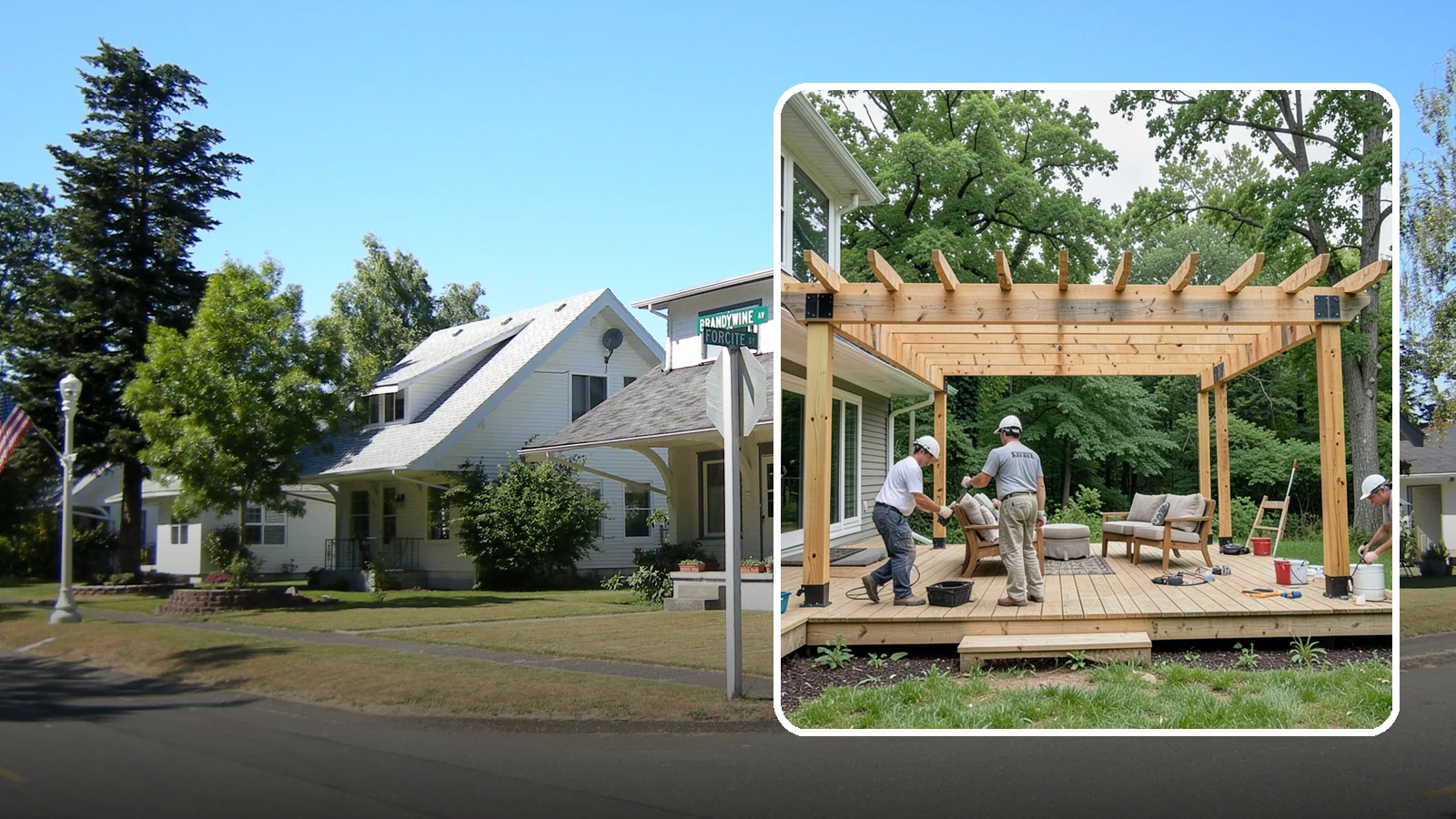 Pergola Construction in DuPont, Pierce County, WA - A custom-built pergola that defines your patio or deck with structure, shade, and year-round Pacific Northwest character.