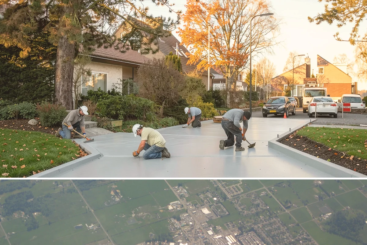 Pergola Construction in Enumclaw, King County, WA - Late spring through early fall offers the driest window for footing cures and finish application in Western Washington.