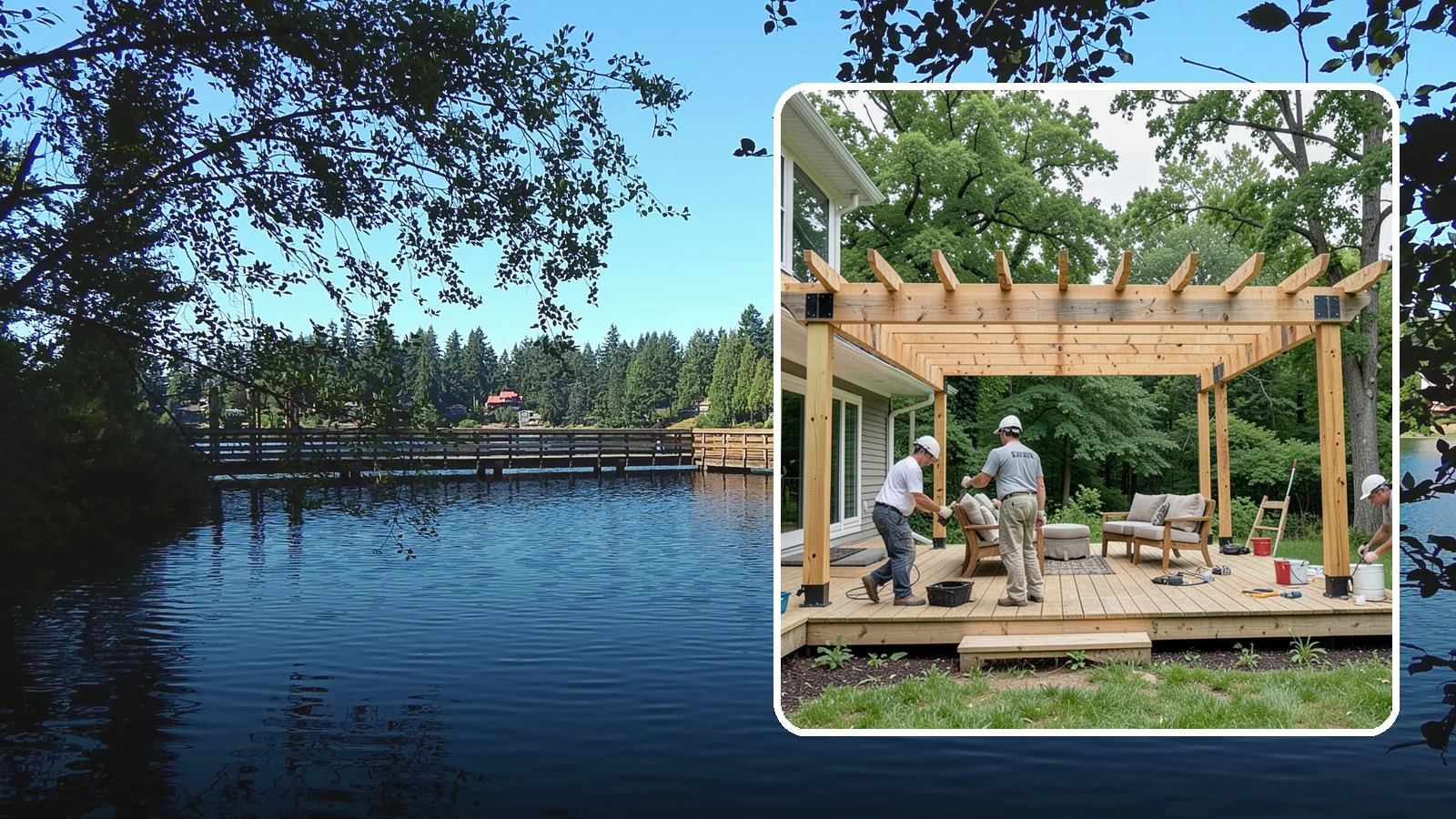 Pergola Construction in Federal Way, King County, WA - A custom-built pergola that defines your patio or deck with structure, shade, and year-round Pacific Northwest character.