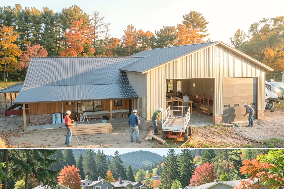 Pergola Construction in Fircrest, Pierce County, WA - Late spring through early fall offers the driest window for footing cures and finish application in Western Washington.