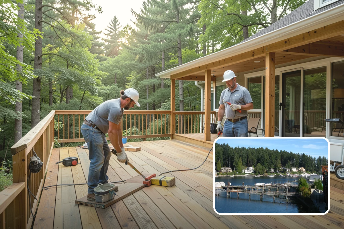 Pergola Construction in Gig Harbor, Pierce County, WA - Adds defined, shaded living space to your yard