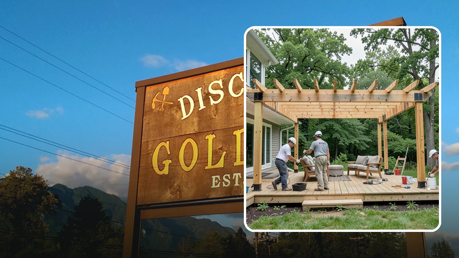 Pergola Construction in Gold Bar, Snohomish County, WA - A custom-built pergola that defines your patio or deck with structure, shade, and year-round Pacific Northwest character.