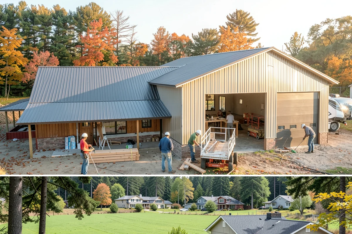 Pergola Construction in Lyman, Skagit County, WA - Late spring through early fall offers the driest window for footing cures and finish application in Western Washington.