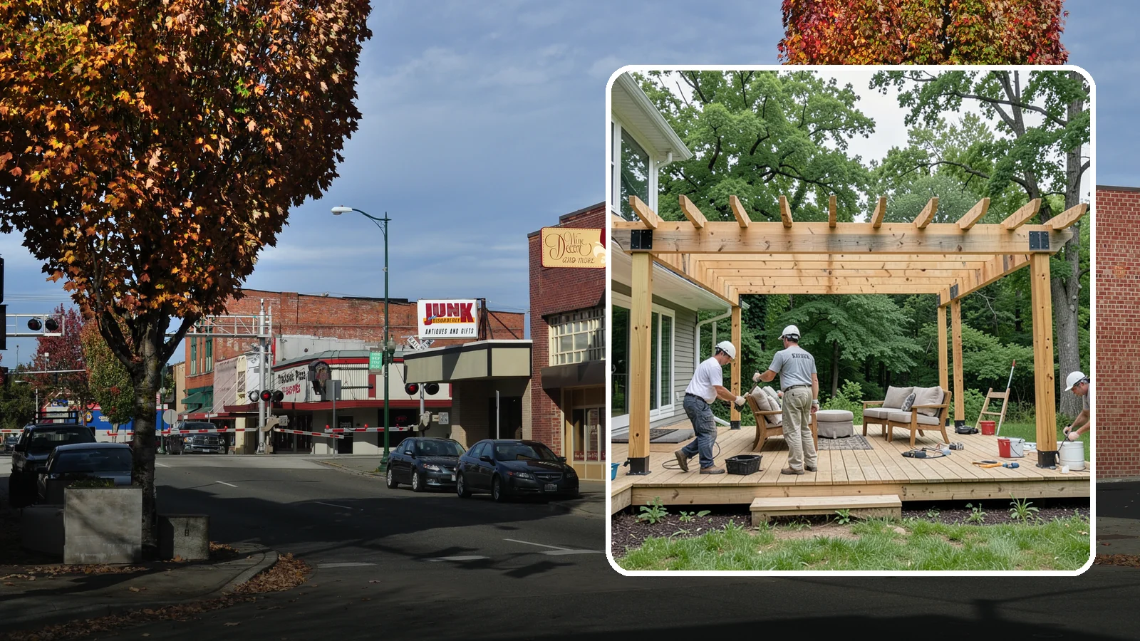 Pergola Construction in Puyallup, Pierce County, WA - A custom-built pergola that defines your patio or deck with structure, shade, and year-round Pacific Northwest character.