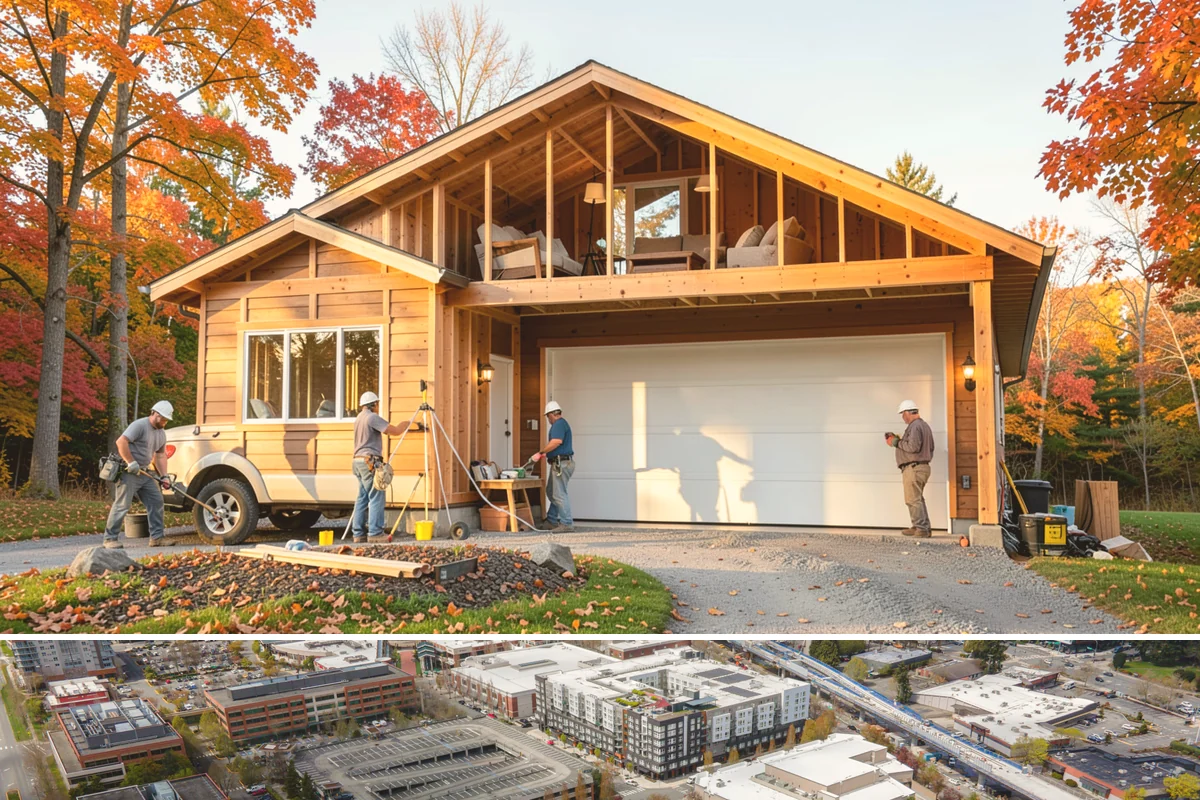 Pergola Construction in Redmond, King County, WA - Late spring through early fall offers the driest window for footing cures and finish application in Western Washington.