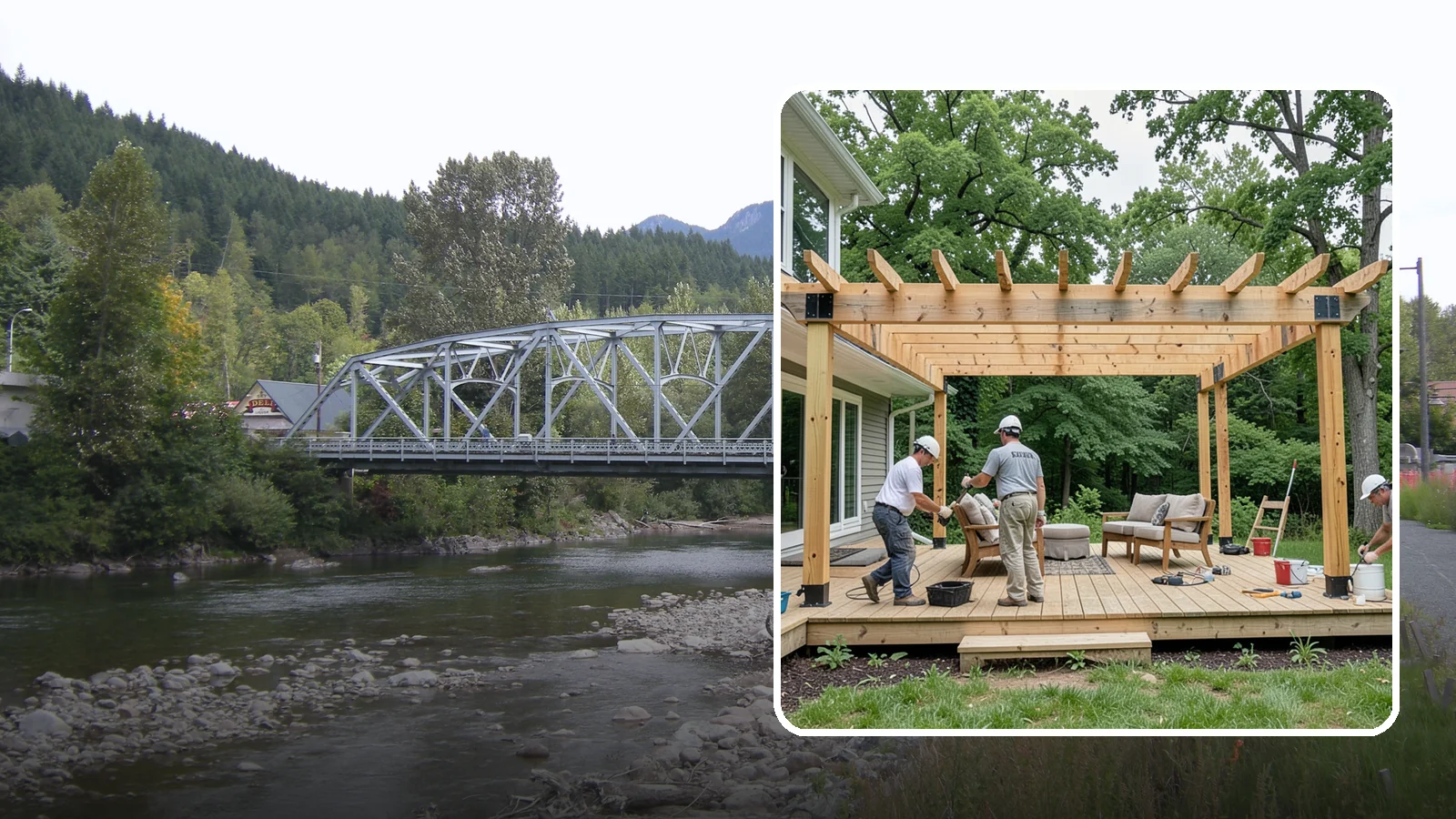 Pergola Construction in Skykomish, King County, WA - A custom-built pergola that defines your patio or deck with structure, shade, and year-round Pacific Northwest character.