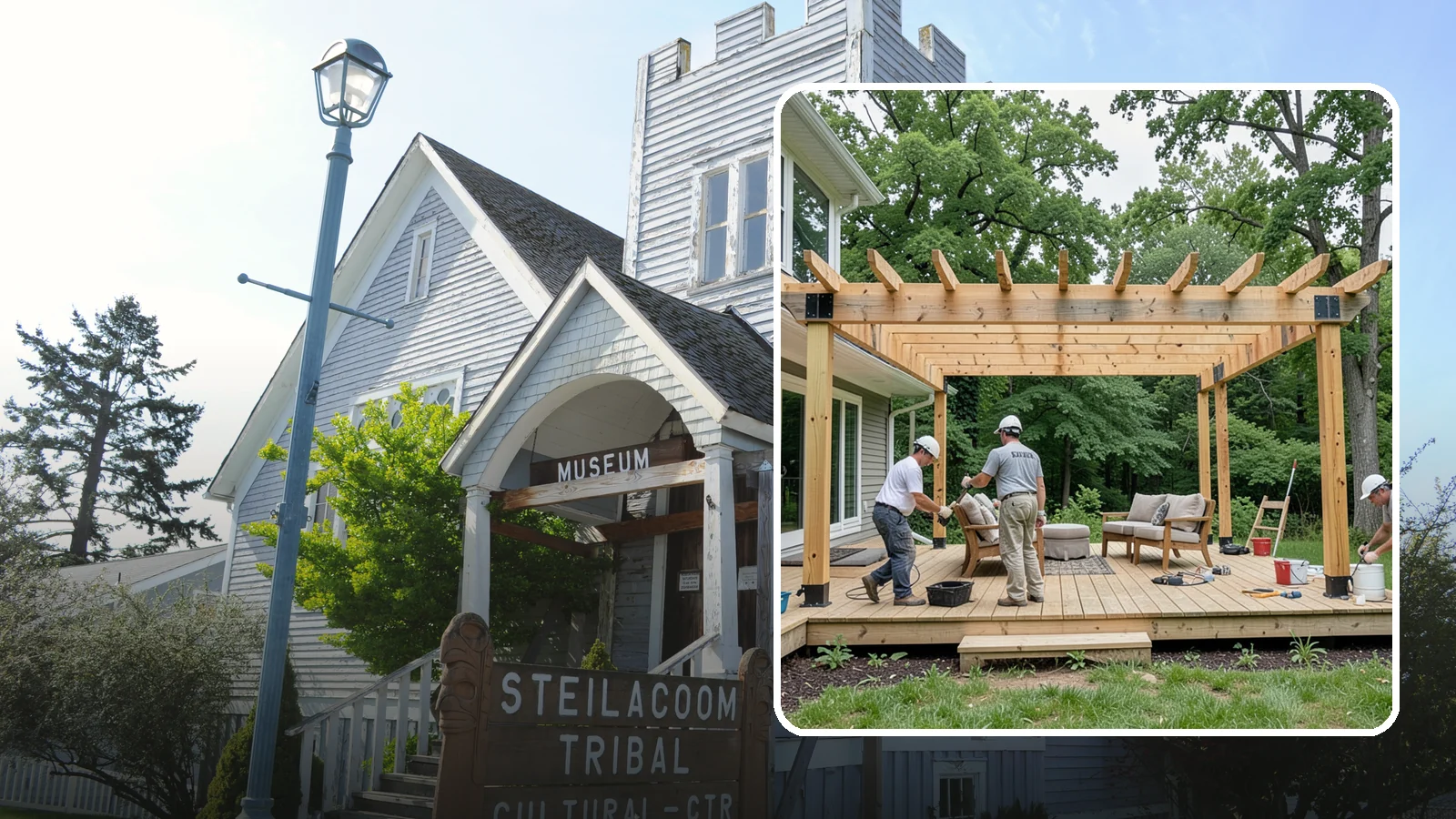 Pergola Construction in Steilacoom, Pierce County, WA - A custom-built pergola that defines your patio or deck with structure, shade, and year-round Pacific Northwest character.