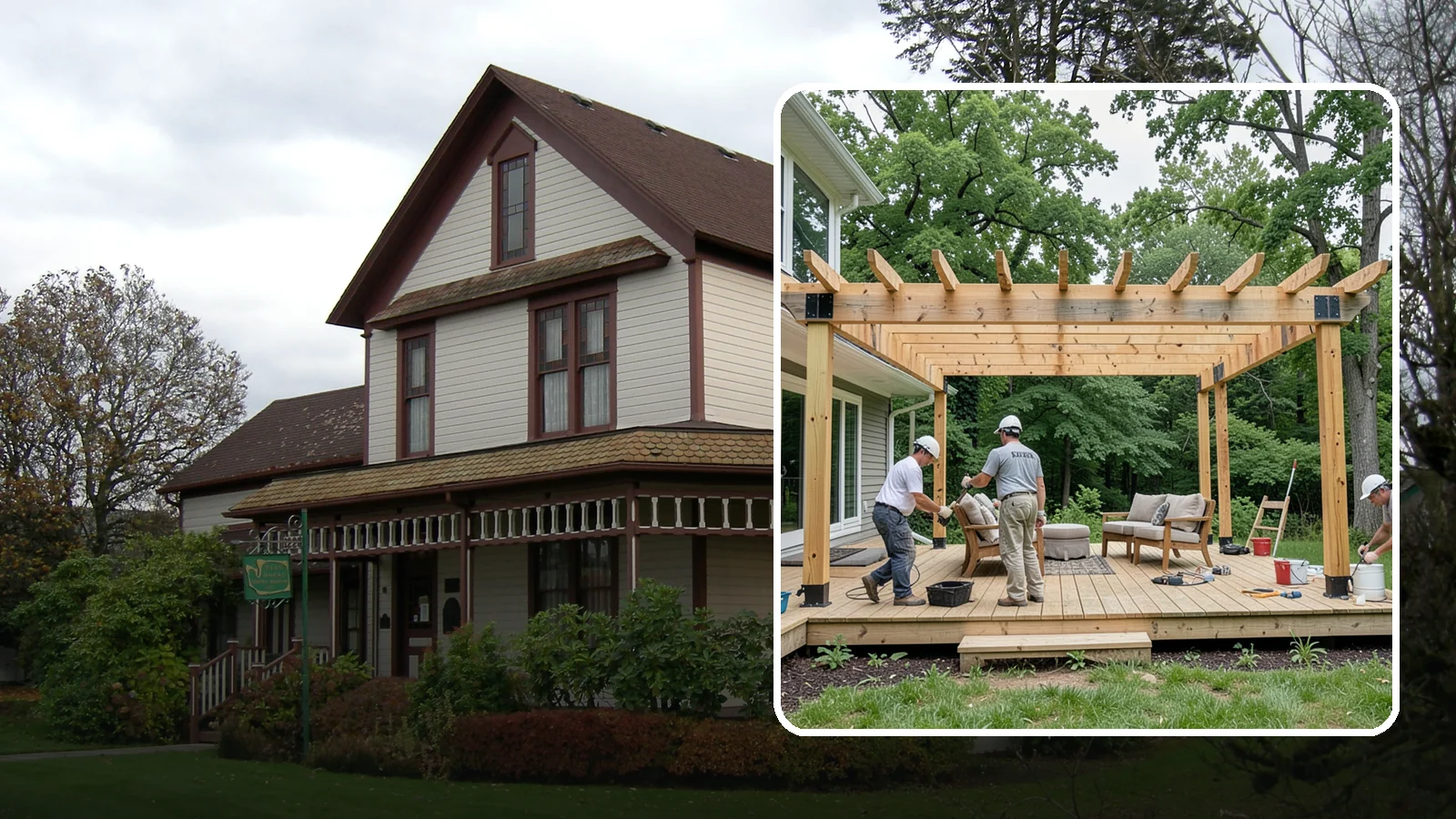 Pergola Construction in Sumner, Pierce County, WA - A custom-built pergola that defines your patio or deck with structure, shade, and year-round Pacific Northwest character.