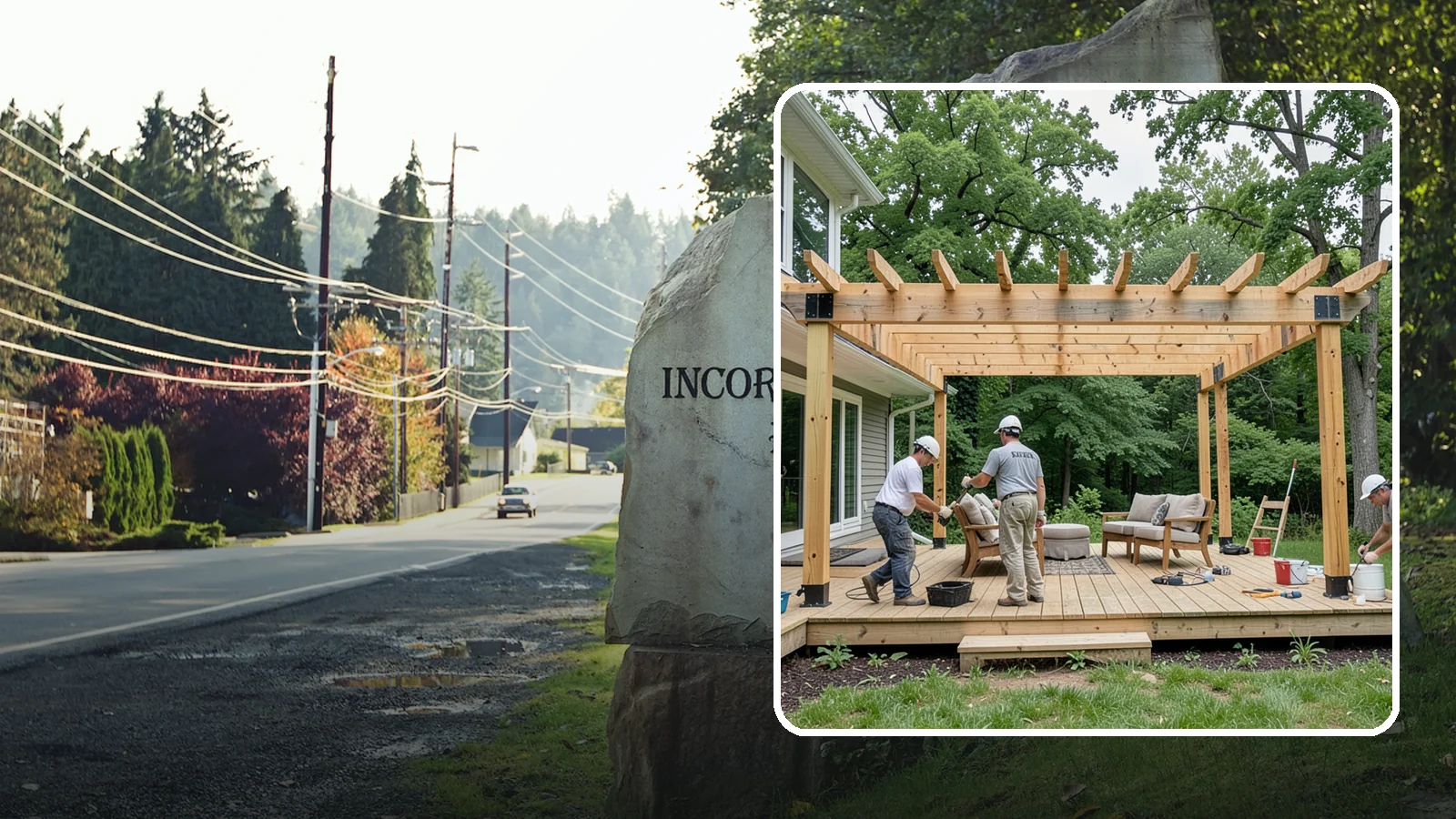 Pergola Construction in Wilkeson, Pierce County, WA - A custom-built pergola that defines your patio or deck with structure, shade, and year-round Pacific Northwest character.