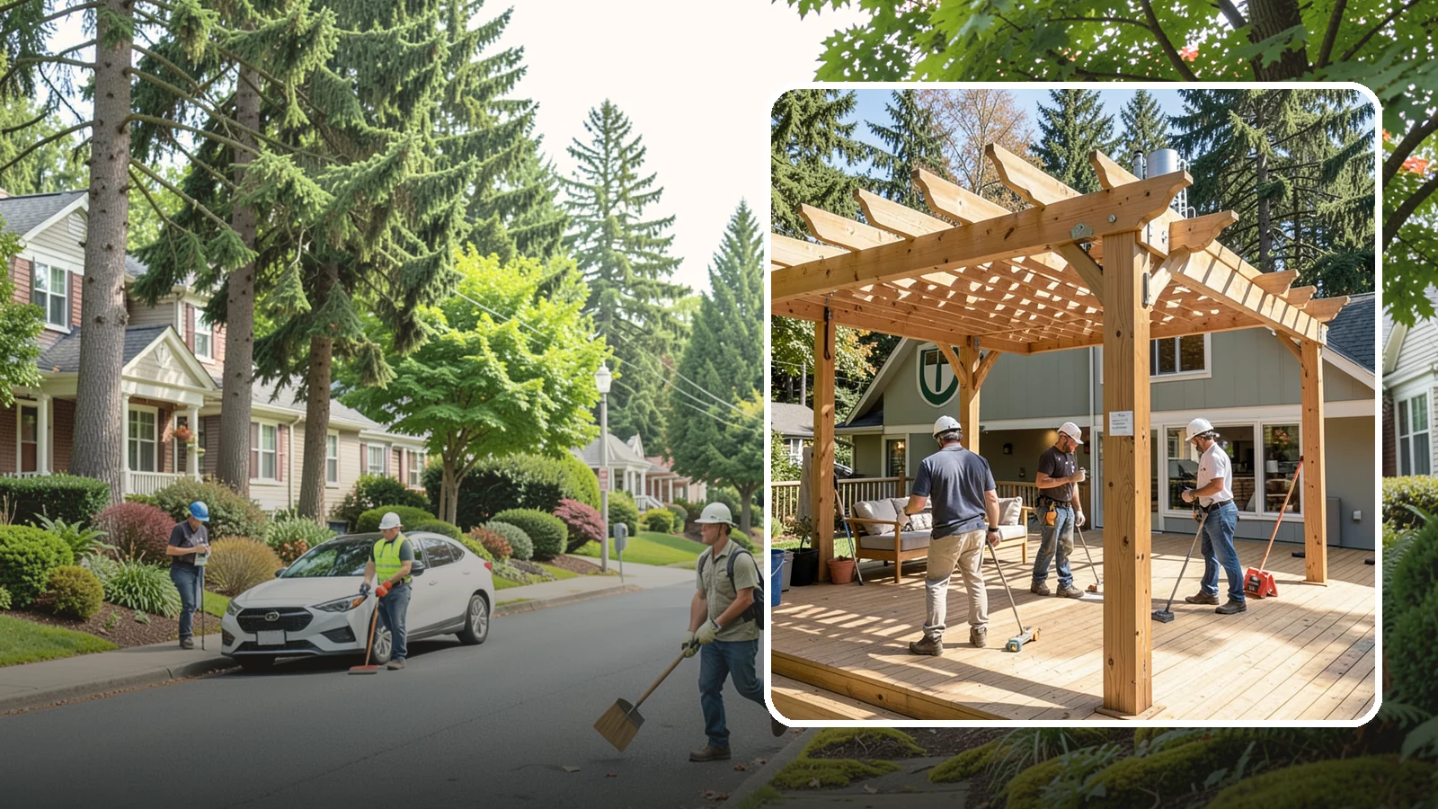Pergola Over Deck in Beaux Arts Village, King County, WA - A pergola over your deck that adds shade, structure, and Northwest-ready outdoor style.