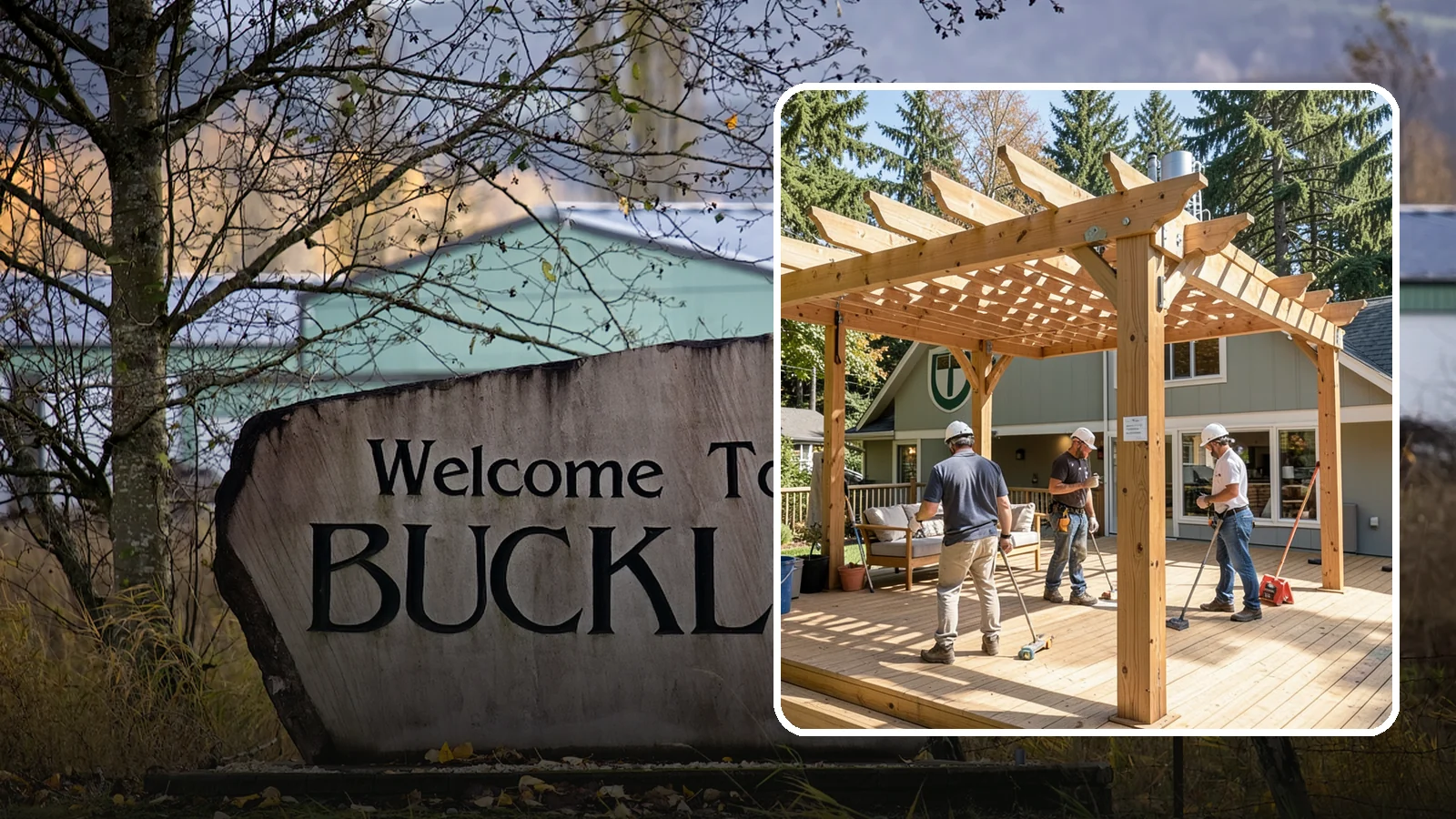 Pergola Over Deck in Buckley, Pierce County, WA - A pergola over your deck that adds shade, structure, and Northwest-ready outdoor style.