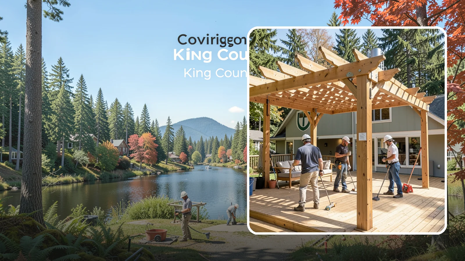 Pergola Over Deck in Covington, King County, WA - A pergola over your deck that adds shade, structure, and Northwest-ready outdoor style.