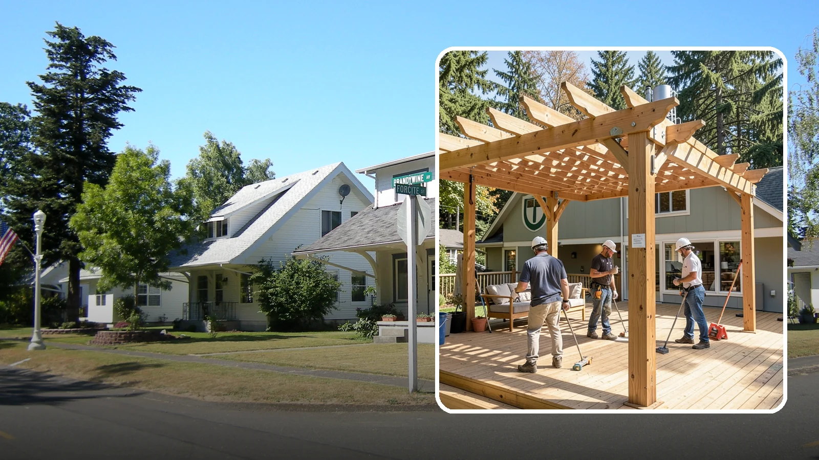 Pergola Over Deck in DuPont, Pierce County, WA - A pergola over your deck that adds shade, structure, and Northwest-ready outdoor style.
