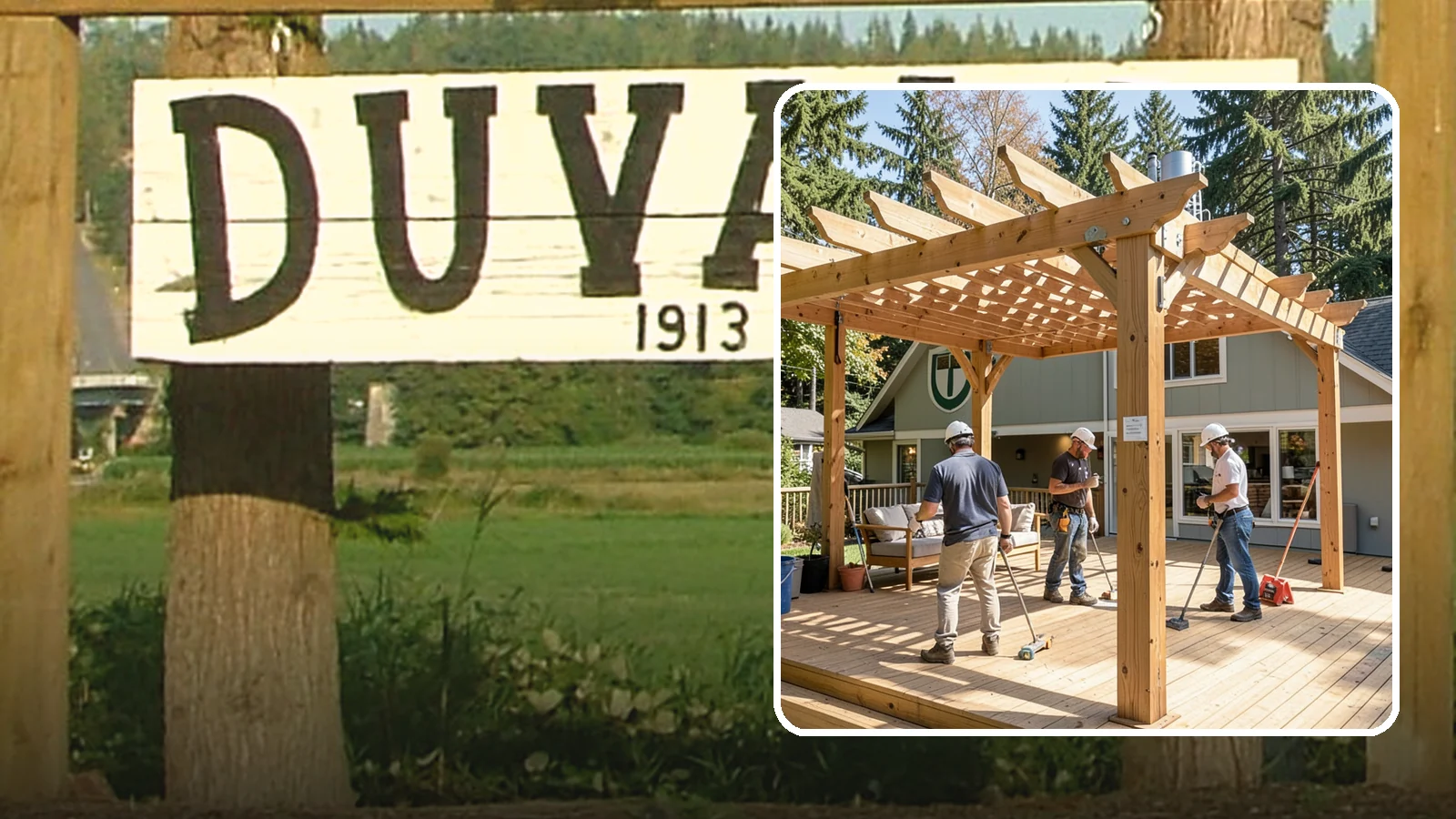 Pergola Over Deck in Duvall, King County, WA - A pergola over your deck that adds shade, structure, and Northwest-ready outdoor style.