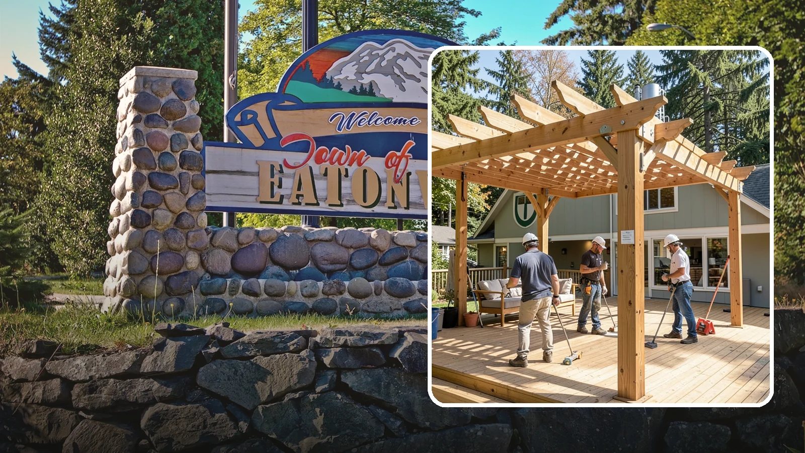 Pergola Over Deck in Eatonville, Pierce County, WA - A pergola over your deck that adds shade, structure, and Northwest-ready outdoor style.