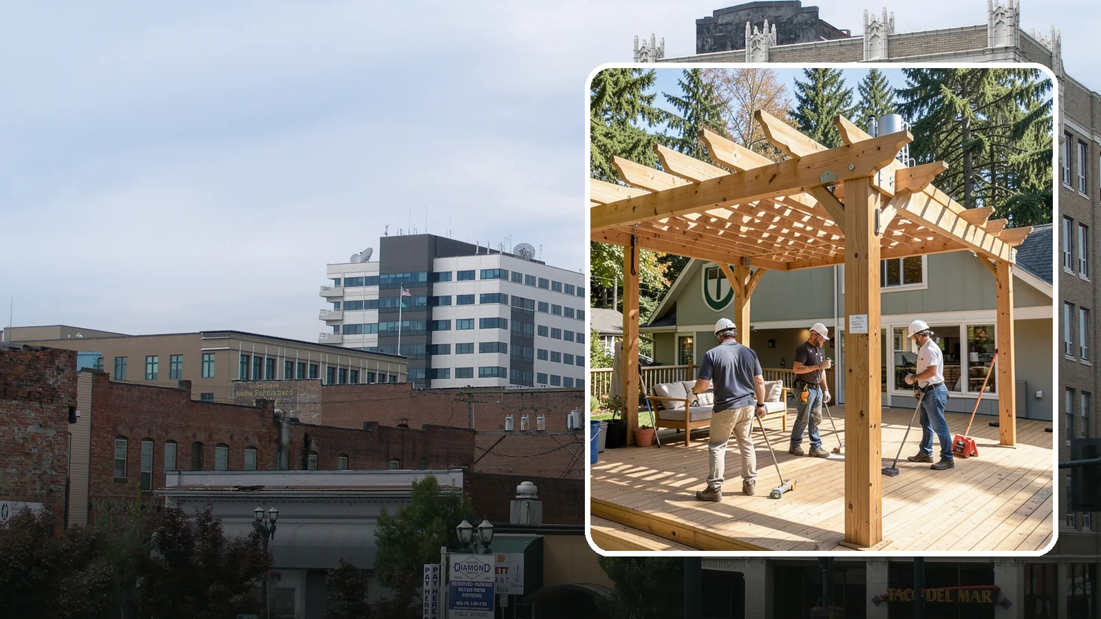 Pergola Over Deck in Everett, Snohomish County, WA - A pergola over your deck that adds shade, structure, and Northwest-ready outdoor style.