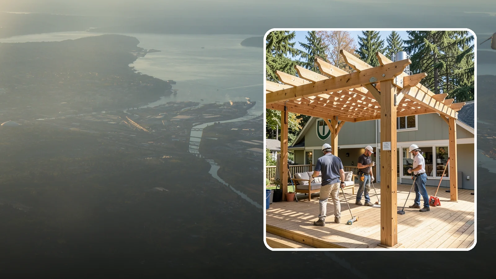 Pergola Over Deck in Fife, Pierce County, WA - A pergola over your deck that adds shade, structure, and Northwest-ready outdoor style.