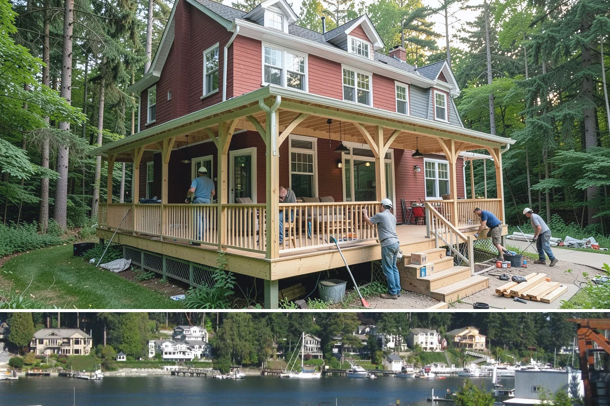 Pergola Over Deck in Gig Harbor, Pierce County, WA - Building a pergola in late spring readies your deck with welcome shade before the peak of summer sun.