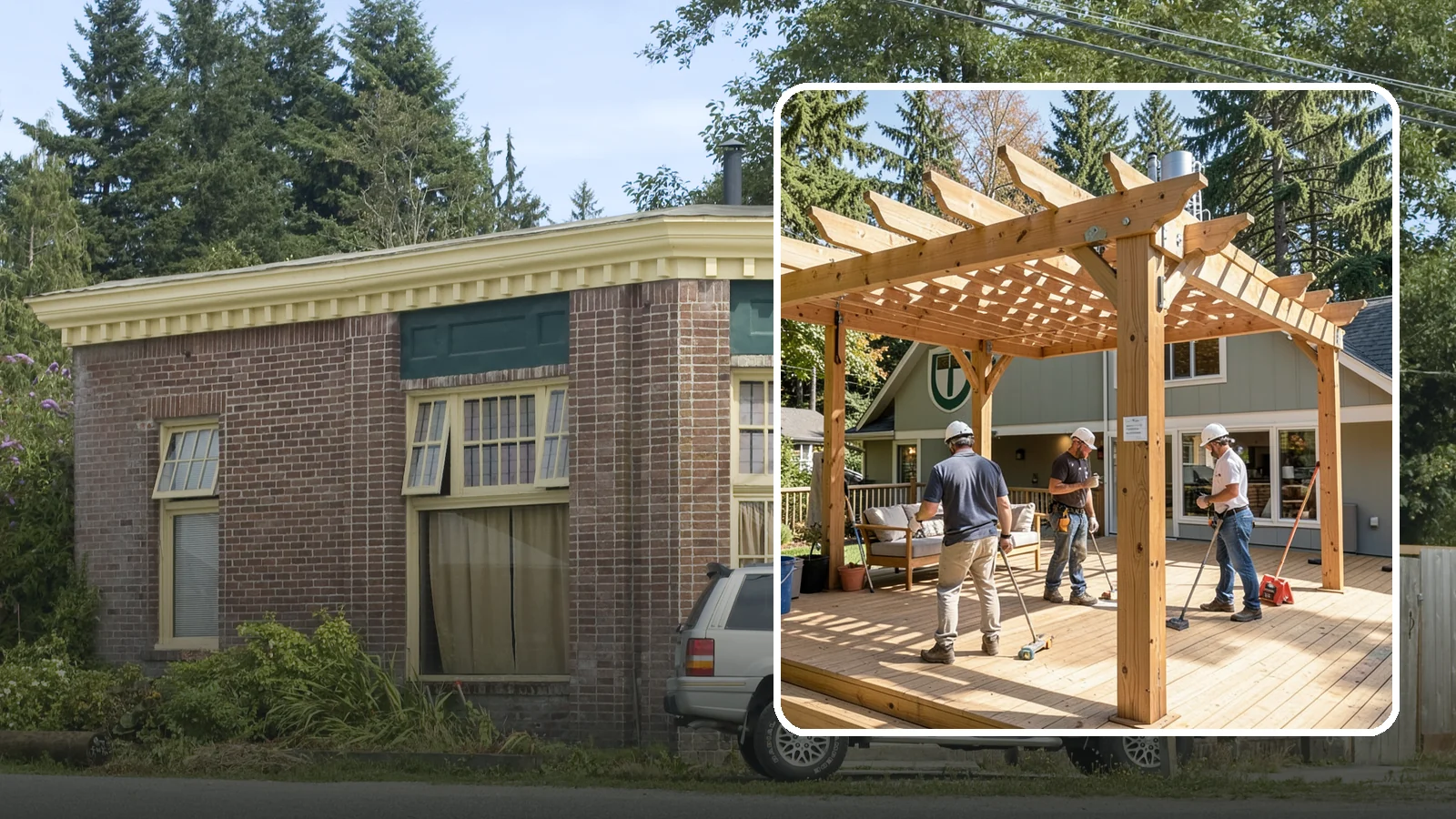 Pergola Over Deck in Hamilton, Skagit County, WA - A pergola over your deck that adds shade, structure, and Northwest-ready outdoor style.