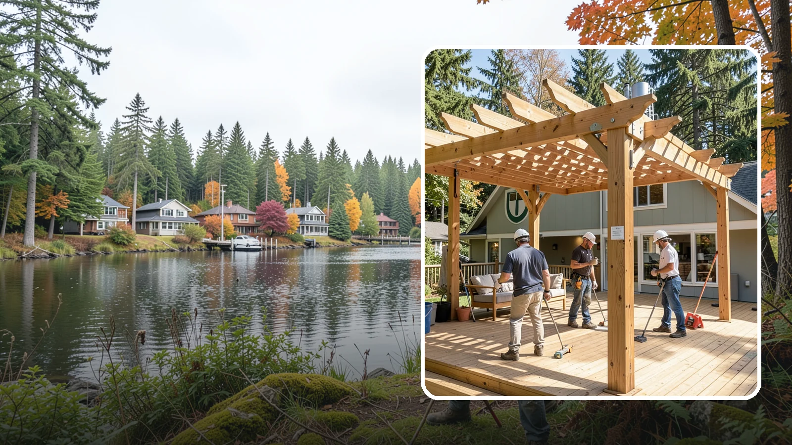 Pergola Over Deck in La Conner, Skagit County, WA - A pergola over your deck that adds shade, structure, and Northwest-ready outdoor style.