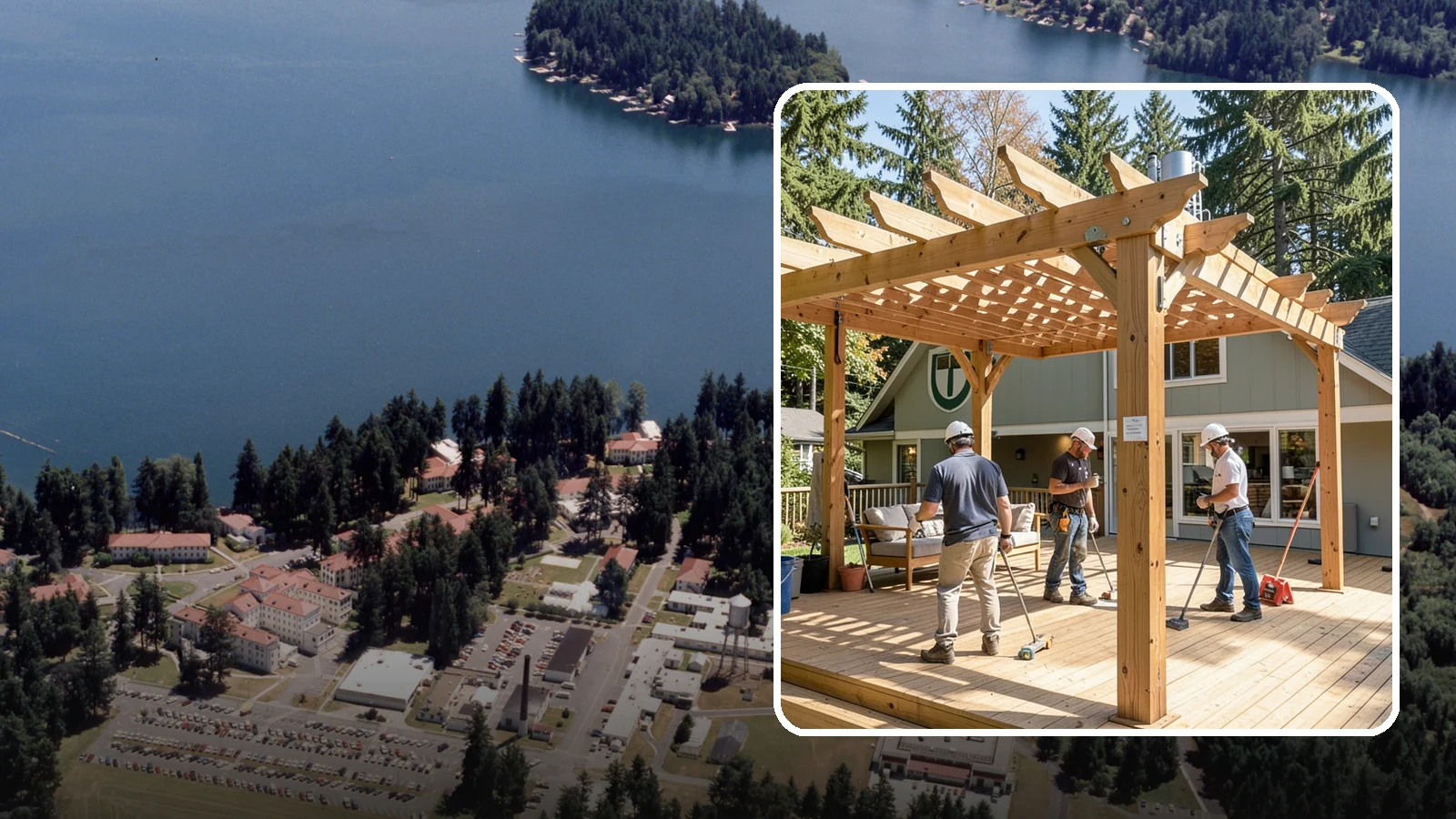 Pergola Over Deck in Lakewood, Pierce County, WA - A pergola over your deck that adds shade, structure, and Northwest-ready outdoor style.