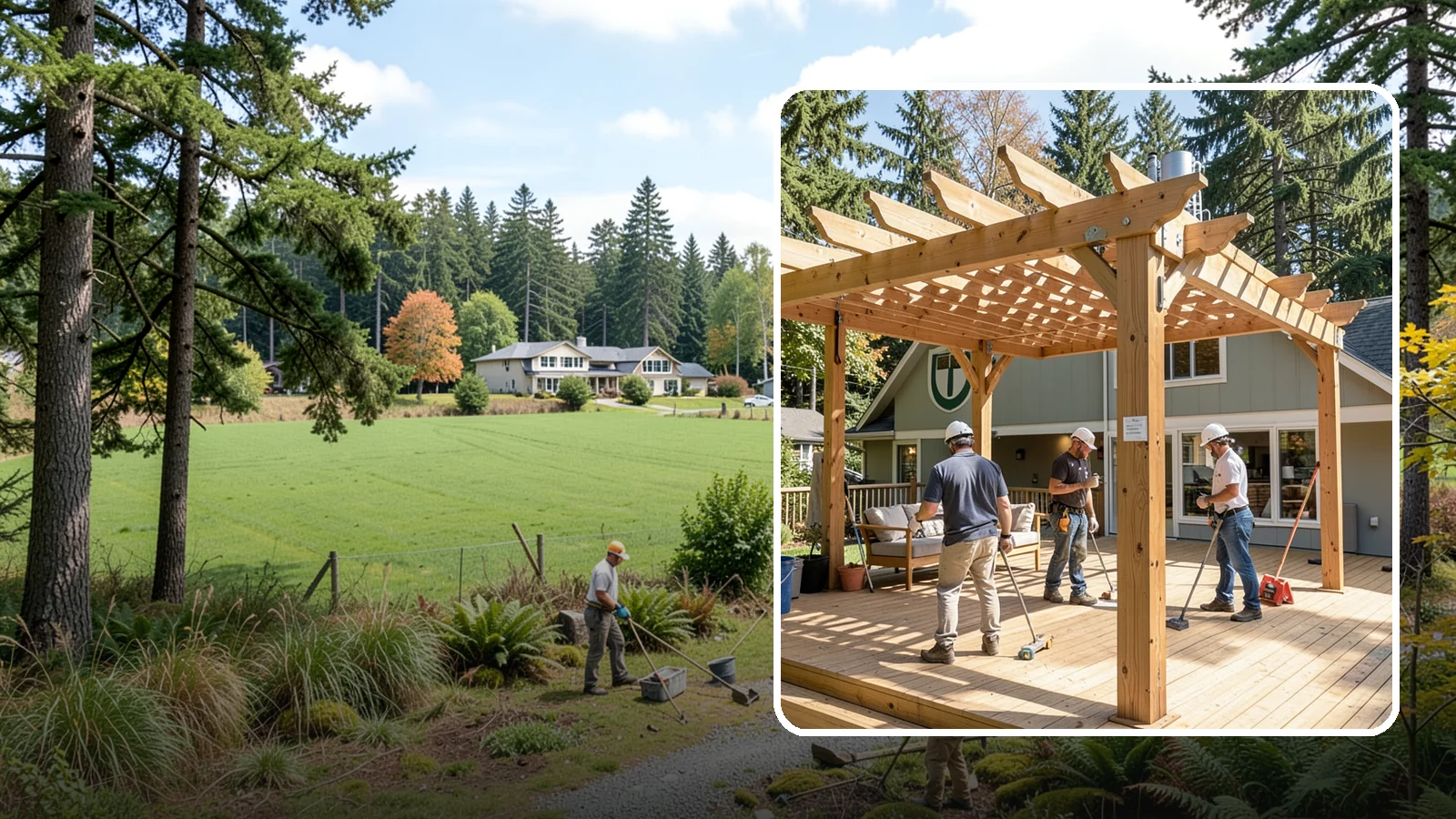 Pergola Over Deck in Lyman, Skagit County, WA - A pergola over your deck that adds shade, structure, and Northwest-ready outdoor style.