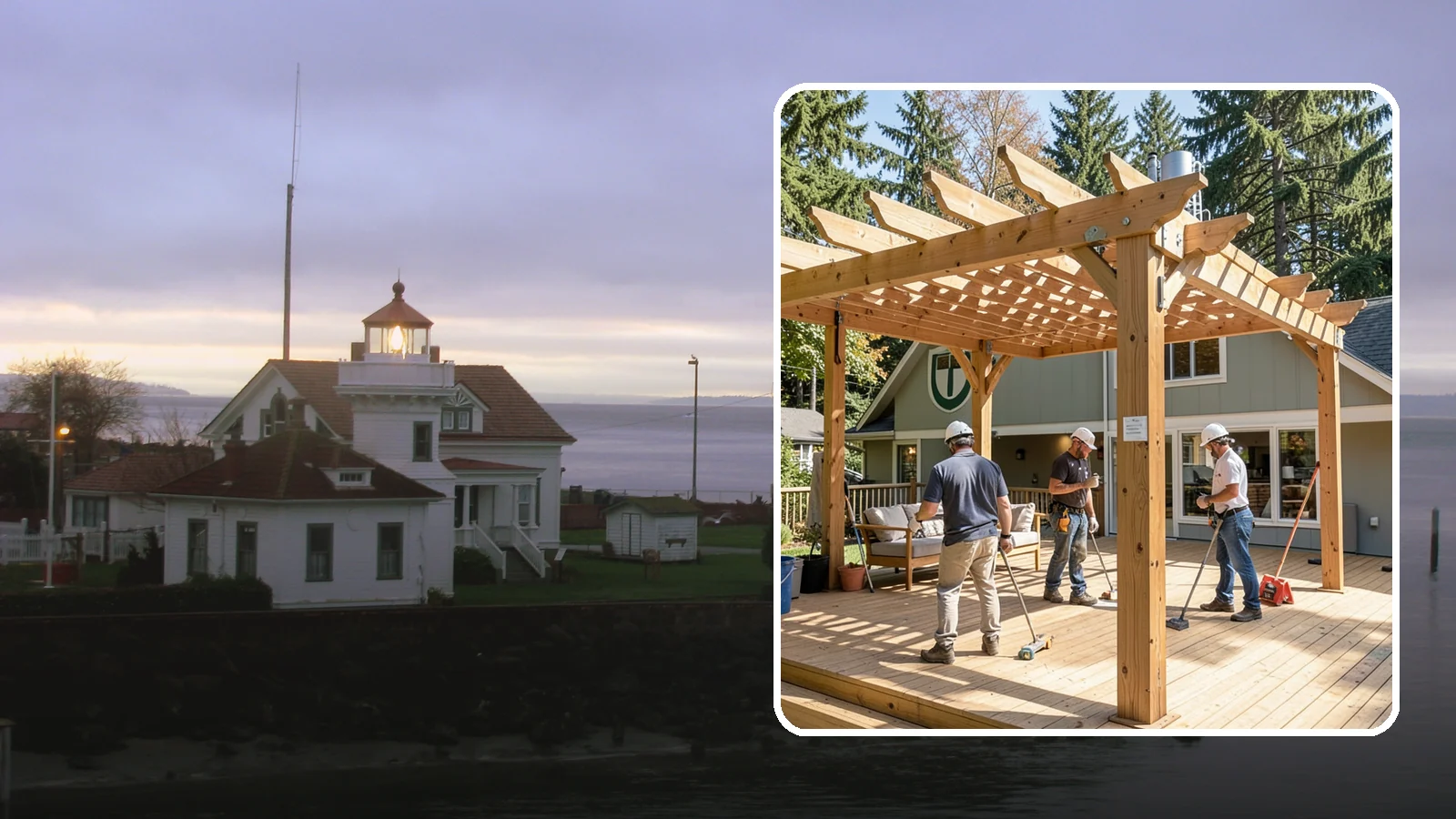 Pergola Over Deck in Mukilteo, Snohomish County, WA - A pergola over your deck that adds shade, structure, and Northwest-ready outdoor style.