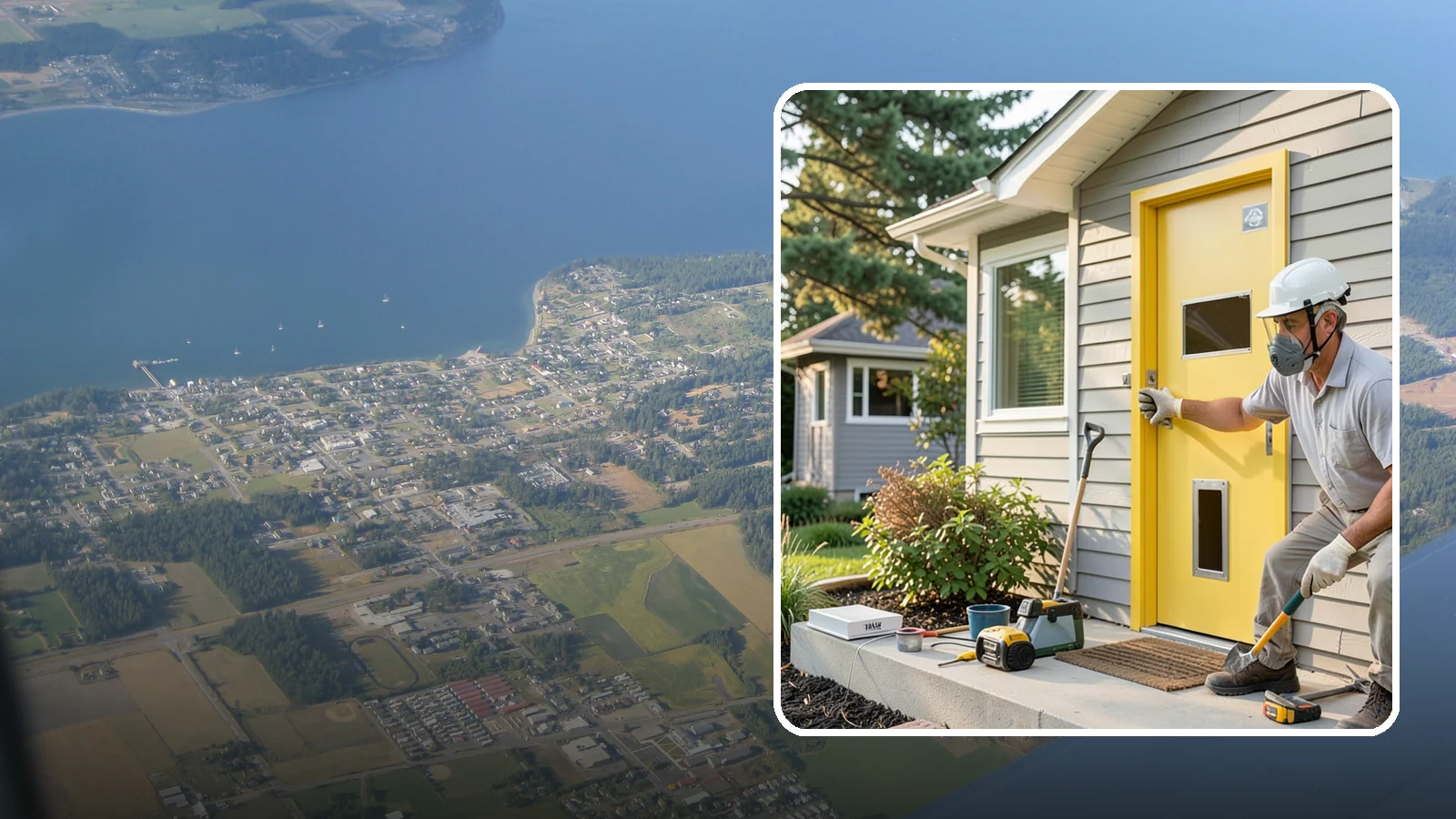 Pet Door Installation in Coupeville, Island County, WA - A weather-sealed pet door that gives your furry family freedom while keeping drafts out.