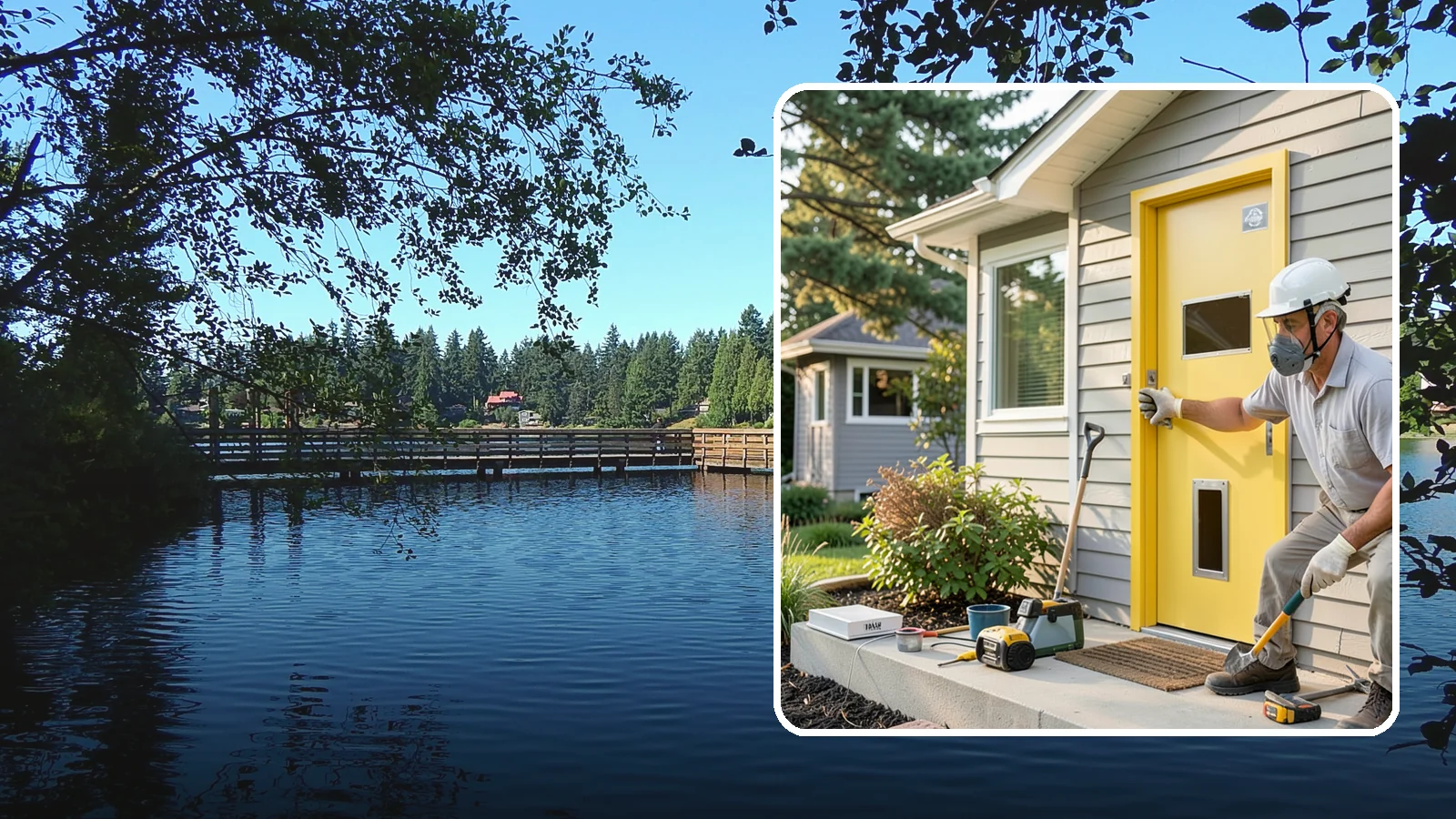 Pet Door Installation in Federal Way, King County, WA - A weather-sealed pet door that gives your furry family freedom while keeping drafts out.