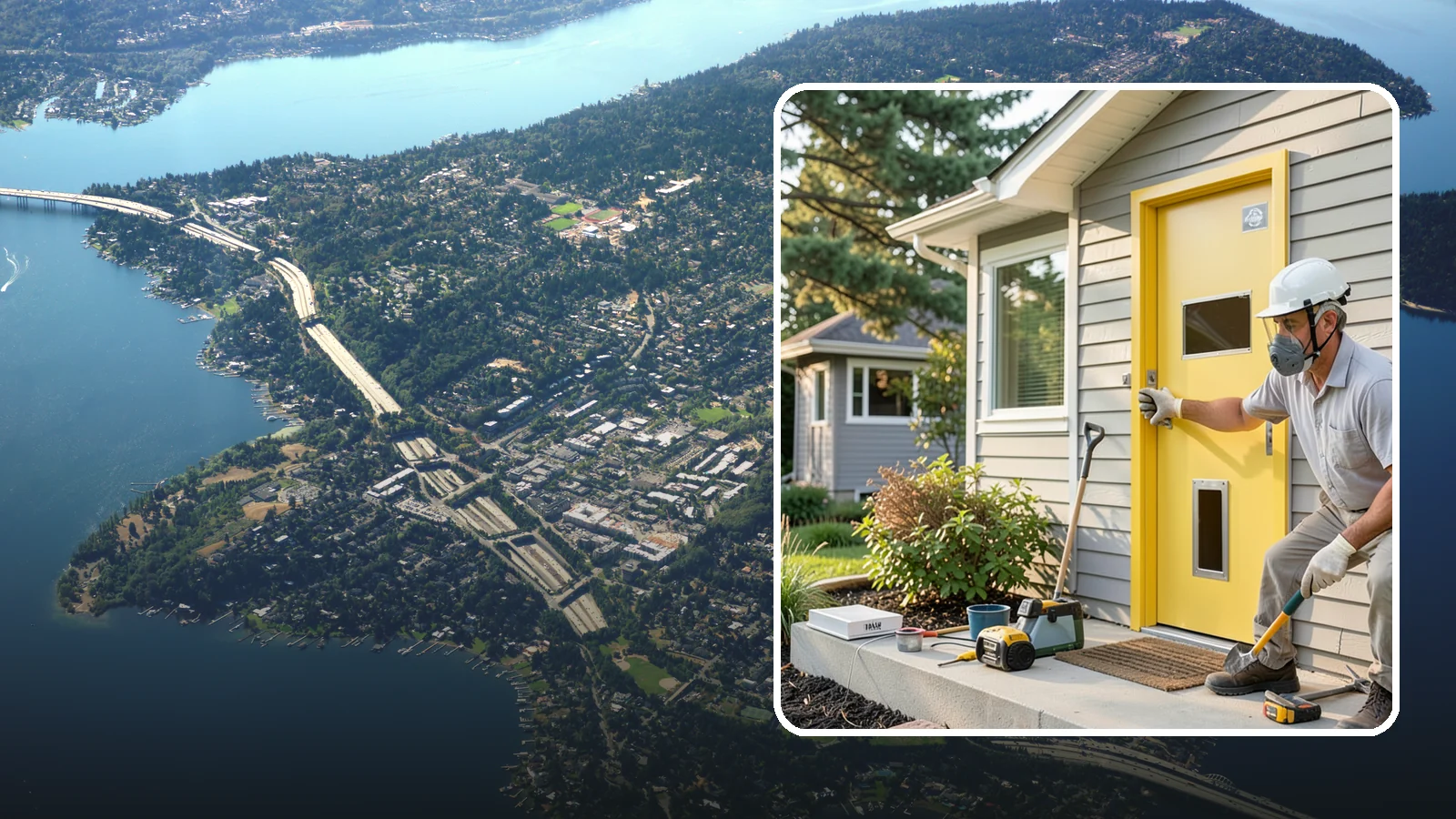 Pet Door Installation in Mercer Island, King County, WA - A weather-sealed pet door that gives your furry family freedom while keeping drafts out.