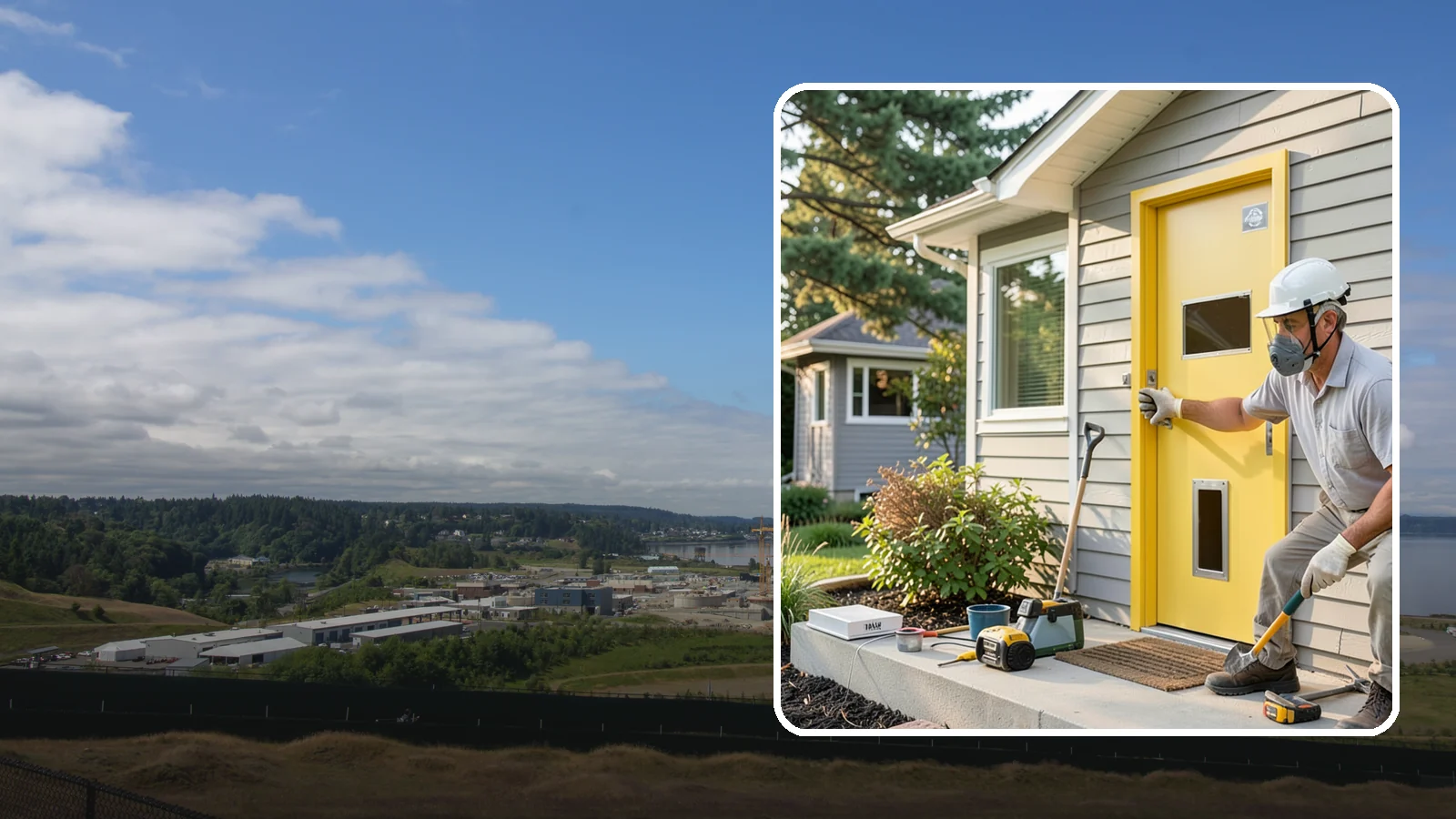 Pet Door Installation in University Place, Pierce County, WA - A weather-sealed pet door that gives your furry family freedom while keeping drafts out.