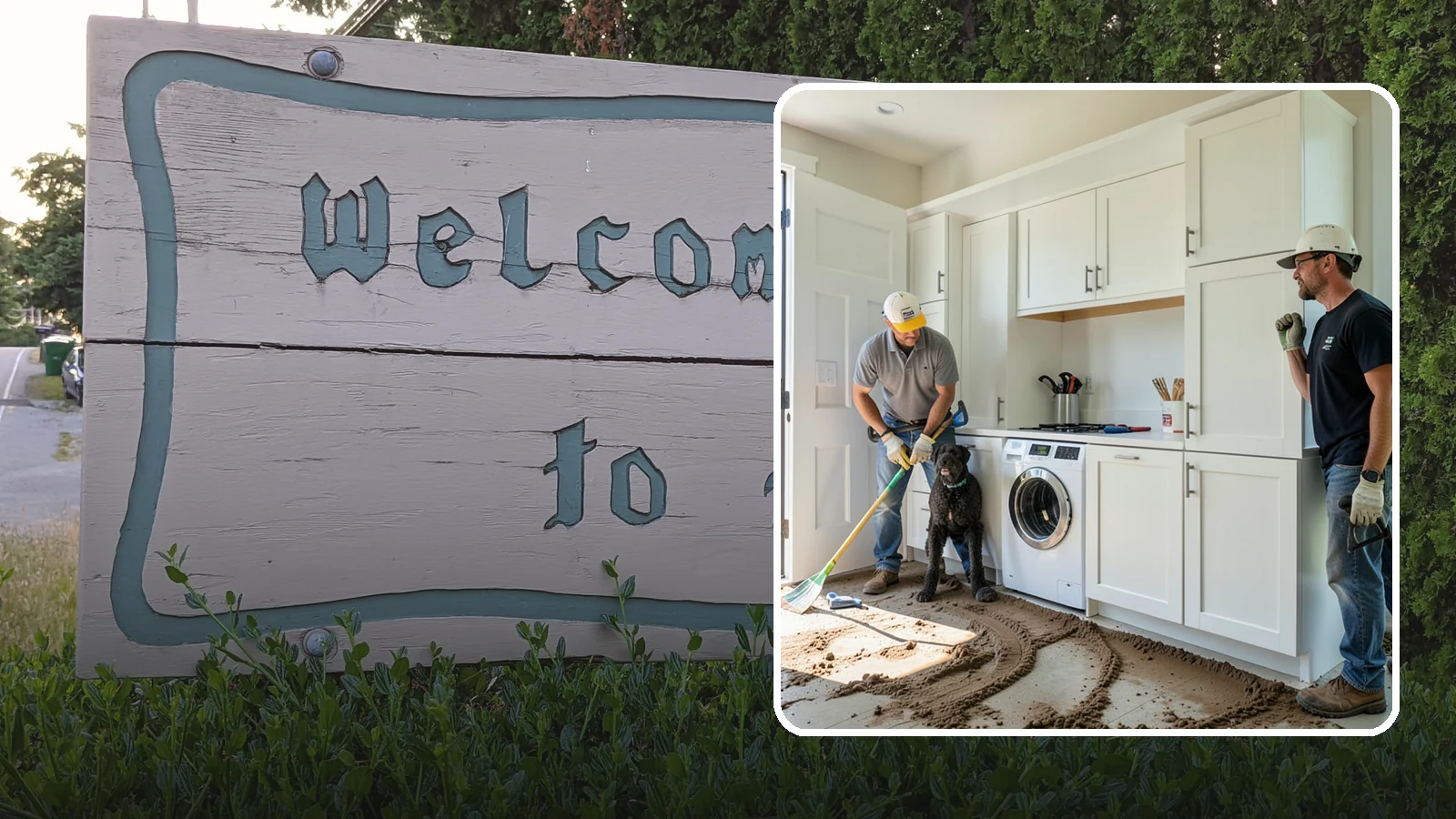 Pet Washing Station Construction in Brier, Snohomish County, WA - We build built-in pet washing stations that keep muddy PNW dogs from tracking the trail through your house.