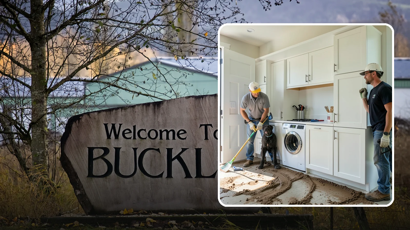 Pet Washing Station Construction in Buckley, Pierce County, WA - We build built-in pet washing stations that keep muddy PNW dogs from tracking the trail through your house.